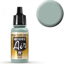 Vallejo 71257 18 ml. Light Blue RLM76, Model Air Serisi Model Boyası