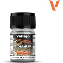 Vallejo 26310 60 Gr. Moss Green, 0.1 - 1.0 Mm. Küçük Taneli Yüzey Dokusu