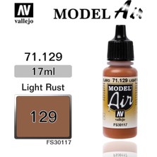 Vallejo 71129 18 ml. Light Rust, Model Air Serisi Model Boyası