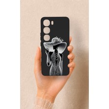 Vip Case Vivo V40 Lite 5g Uyumlu Lady Desenli Silikon Kılıf
