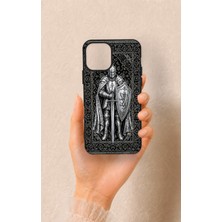 Vip Case iPhone 12-12PRO Uyumlu Şövalye Desenli Silikon Kılıf