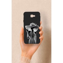 Vip Case Samsung J7 Prime Uyumlu Lady Desenli Silikon Kılıf