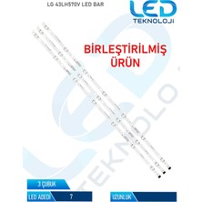 OEM Lg 43LH570V 3 Parca 43 Inc Tv LED Bar