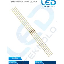 OEM Samsung UE75AU8000 Tv LED Bar 4 Parça 50 Inc