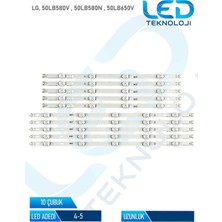 OEM Lg 50LB580V 10 Parça 50 Inc Tv LED Bar