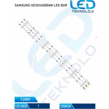 OEM Samsung UE32H4000AW Tv LED Bar 3 Parca 32 Inc