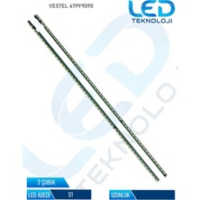 OEM Vestel 47PF9090 2 Parça 47 Inc Tv LED Bar