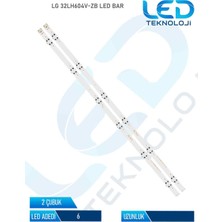OEM Lg 32LH604V-ZB Tv LED Bar 2 Parça 32 Inc