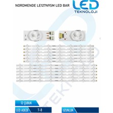 OEM Nordmende LE127N9SM Tv LED Bar 12 Parca 50 Inc