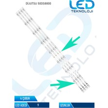 OEM Dijutsu 50DS8800 4 Parca 50 Inc Tv LED Bar