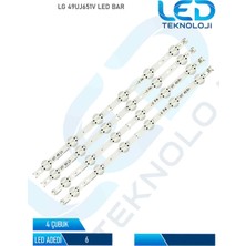 OEM Lg 49UJ651V LED Bar 4 Parca 49 Inc