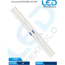 OEM Samsung UE49NU8000 Tv LED Bar 2 Parça 49 Inc