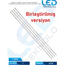 OEM Arçelik A43L 8752 5s Tv LED Bar 4 Parca 43 Inc