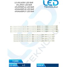 OEM Lg 49UJ630V 8 Parça 49  Inc Tv LED Bar