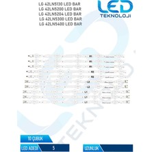 OEM Lg 42LN5130 Tv LED Bar 10 Parca 42 Inc