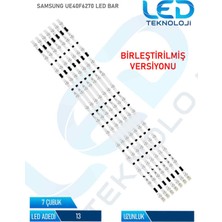 OEM Samsung UE40F6270 Tv LED Bar 7 Parça 40 Inc