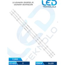 OEM Lg 43UH610V-ZB Bpdzljg 3 Parça 43 Inc Tv LED Bar