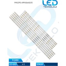 OEM Philips 49PUS6412/12 10 Parça 49 Inc Tv LED Bar