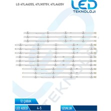 OEM Lg 47LA620S-ZA 12 Parça 47 Inc Tv LED Bar