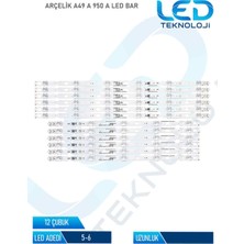 OEM Arcelik A49 A 950 A Tv LED Bar 12 Parca 49 Inc
