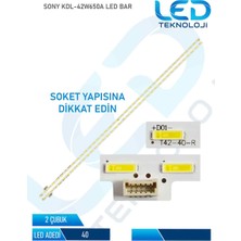 OEM Sony KDL-42W650A LED Bar 2 Parca 42 Inc