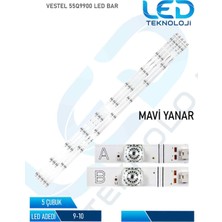 OEM Vestel 55Q9900 LED Bar 5 Parca 55 Inc