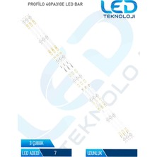 OEM Profilo 40PA310E 3 Parça 40 Inc Tv LED Bar
