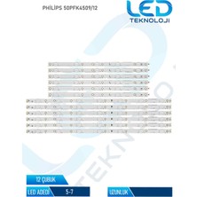 OEM Philips 50PFK4509/12 12 Parça 50 Inc Tv LED Bar