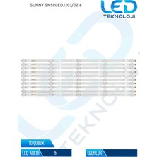 OEM Sunny SN58LEDJ203/0216 10 Parca 58 Inc Tv LED Bar