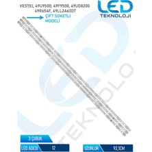 OEM Vestel 49UD8200 3 Parça 49 Inc Tv LED Bar