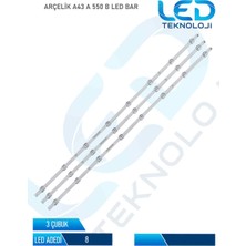 OEM Arcelık HFSX43D08 LED Bar 3 Parca 43 Inc