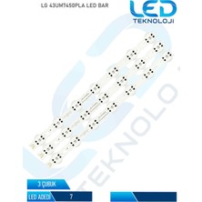 OEM Lg 43UM7450PLA LED Bar 3 Parca 43 Inc