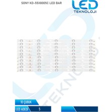 OEM Sony KD-55X8005C LED Bar 10 Parca 55 Inc
