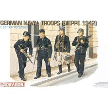 Dragon 6087 1/35 Ölçek, Alman Deniz Birlikleri (Dieppe 1942) Asker Figürleri Plastik Model Kiti