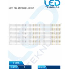 OEM Sony KDL-65W855C LED Bar 16 Parca 65 Inc