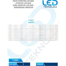 OEM Onvo OV55F350 11 Parça 55 Inc Tv LED Bar
