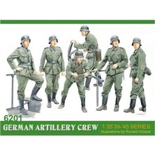 Dragon 6201 1/35 Ölçek, Alman Topçu Mürettebatı Asker Figürleri Plastik Model Kiti