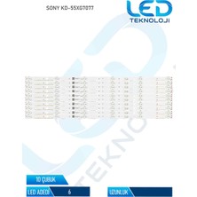 OEM Sony KD-55XG7077 10 Parça 55 Inc Tv LED Bar