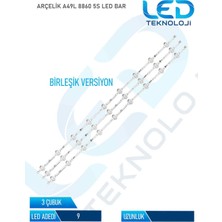 OEM Arcelik A49L 8860 5s 3 Parca 49 Inc Tv LED Bar