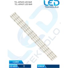 OEM Tcl 65P635 4 Parça 65 Inc Tv LED Bar