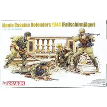 Dragon 6514 1/35 Ölçek, Monte Cassino Savunucuları (PARAŞÜTÇÜLER-1944) Figürleri Plastik Model Kiti