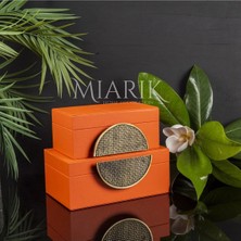 Miarik Design 2 Li Deri Kutu Aksesuarli 8X16 10X20 cm