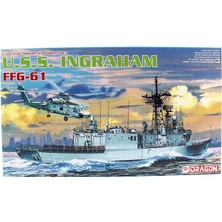 Dragon 7068 1/700 Ölçek, U.s.s. Ingraham Ffg-61, Klasik Tahrikli Füze Firkateyni Plastik Model Kiti