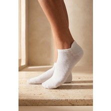 Bony Socks Unisex Sneaker Step Çorap Beyaz