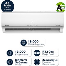 Kumtel Matsu Kmsac-18 18.000 Btu A++ Inverter Duvar Tipi  Split Klima (Montaj Dahil)