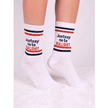 Socksbull Bullshit Yazılı Pamuklu Unisex Spor Çorabı