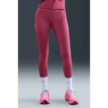 Nike Swift Dri Fit High Rise 7/8 Running Leggings With Pockets Kadın 3 Cepli Antrenman Koşu Taytı Pembe