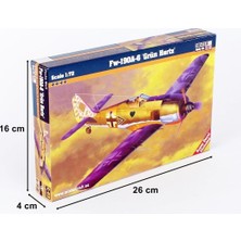 Mistercraft C003 1/72 Ölçek, FW-190A-6 (Grun Hertz) Savaş Uçağı, Plastik Model Kiti