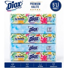 Diox Peçete Kağıt Havlu 100'LÜ V Katlama 3 Katlı 5 Paket 500 Adet