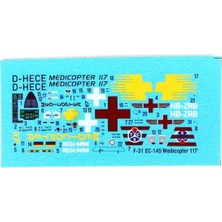 Mistercraft F031 1/72 EC-145 Medicopter 117 (Rega) Çok Amaçlı Helikopter Plastik Model Kiti